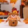 Blume und Blatt Herbst Vogelscheuche Plüschpuppen Thanksgiving Ernte Feiertag Hängender Schmuck Dekorationen für Zuhause und Büro