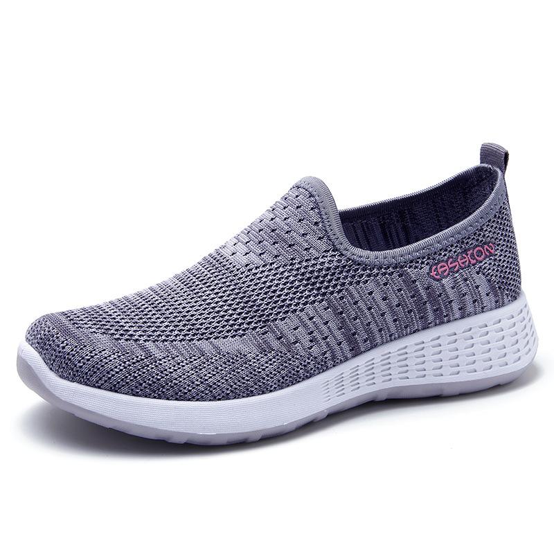 

Old Beijing cloth shoes women s summer breathable and lightweight one-pedal mother shoes non-slip flat-soled women s single shoes mother models 41 сірий колір