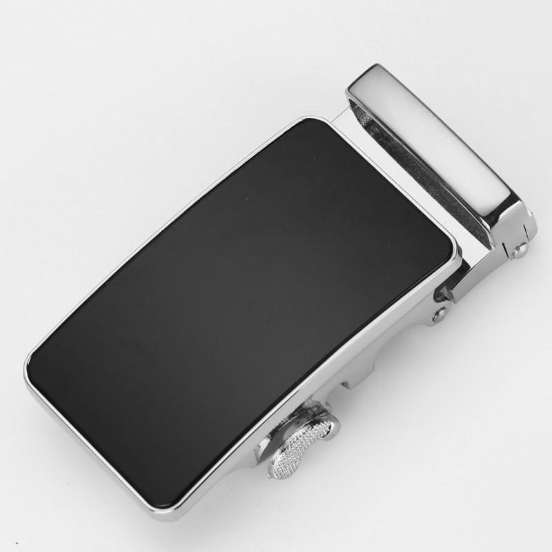 Mens Fashionable 35cm Automatic Buckle Waist Belt Durable Metal Design For Business Casual Or