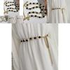 Elegant Black And White Beaded Belt For Women Chic Woven Style For Every Occasion