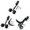 Weeds Remover with Wheels Durable Steel Weeder Rolling Wheel Weeds Hook With Ergonomic Design For Deep Root Extraction