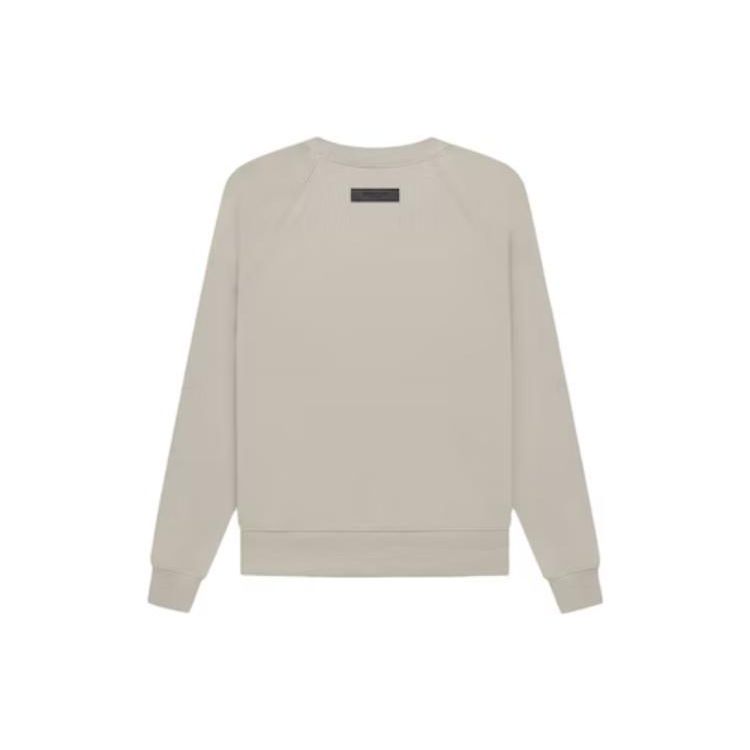 Fear of God Essentials FW22 Crewneck With Letter Logo Print Fleece Sweatshirt Unisex Tops Smoke-Grey FOG-FW22-316