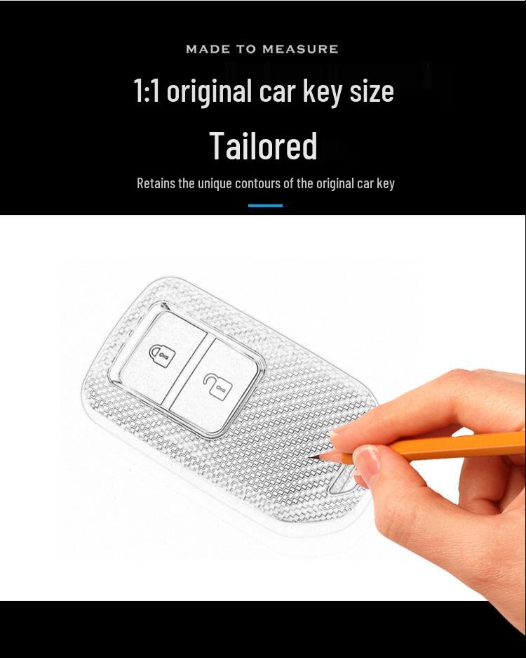 Honda Carbon Fiber Texture TPU Car Key Protective Case
