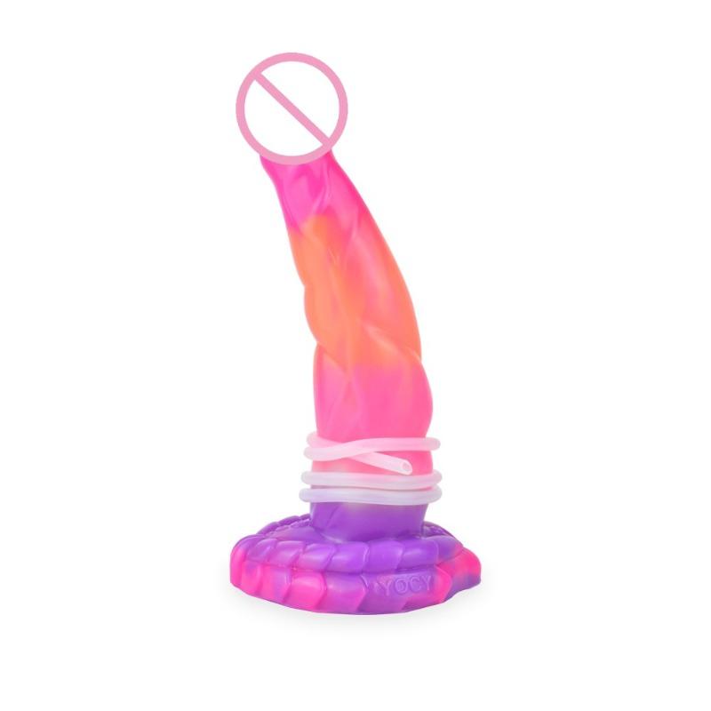 Glow-in-the-Dark Tentacle Dildo – Soft Silicone Ejaculating Cock for Women, Anal Fantasy Sex Toy with Squirting Function