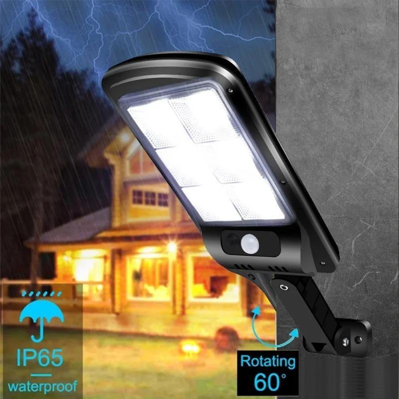COB Upgraded Super Bright Solar Street Lamp, Outdoor Waterproof LED Solar Light with Motion Sensor for Garden Yard Patio Security Lighting