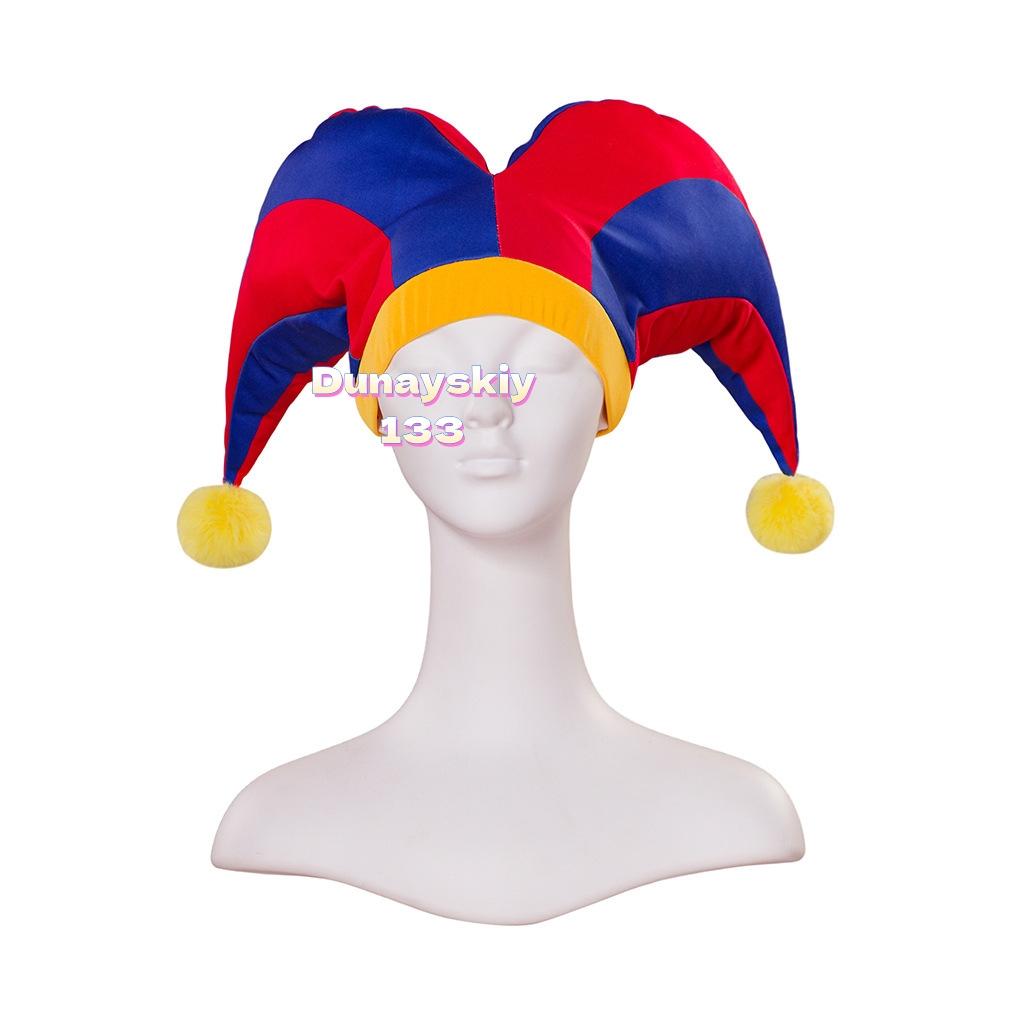 Pomni Cosplay Outfit Uit Anime The Amazing Digital Circus Bevat Hoed Clown Uniform Ideaal Voor Halloween Carnaval Rollenspel XXL blue