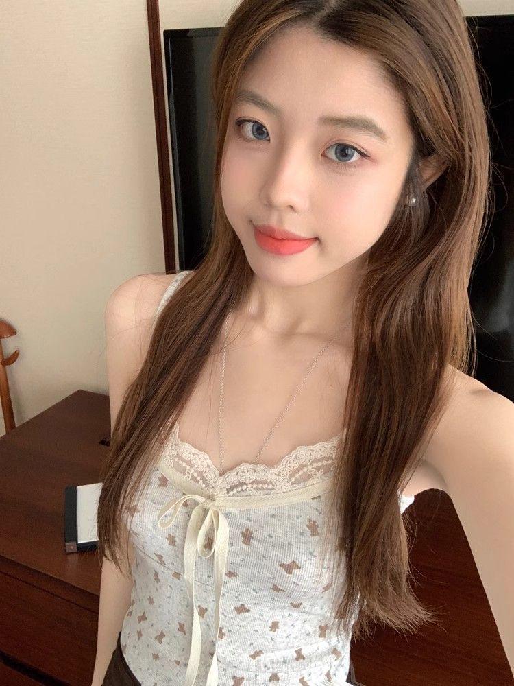 Slim Lace Patchwork Camisole - Women's Summer Sleeveless Top