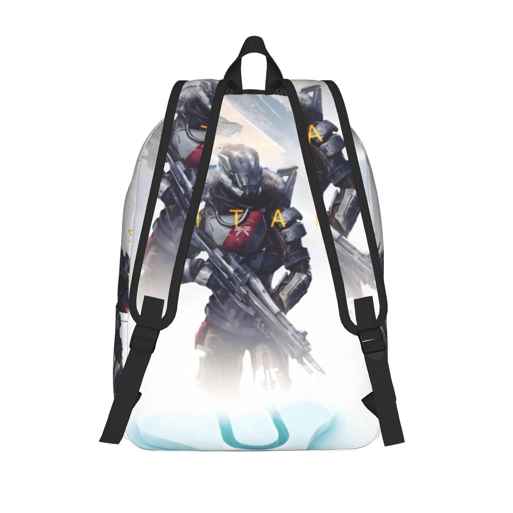 Destiny 2 Games Backpack for Men Women Casual Student Business Daypack Laptop Computer Canvas Bags with Pocket