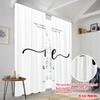2pcs 2D flat printing Curtain Be Still Exodus 14 14 Polyester Fabric Without Electricity Seasonal Party & Holiday Decor Perfect
