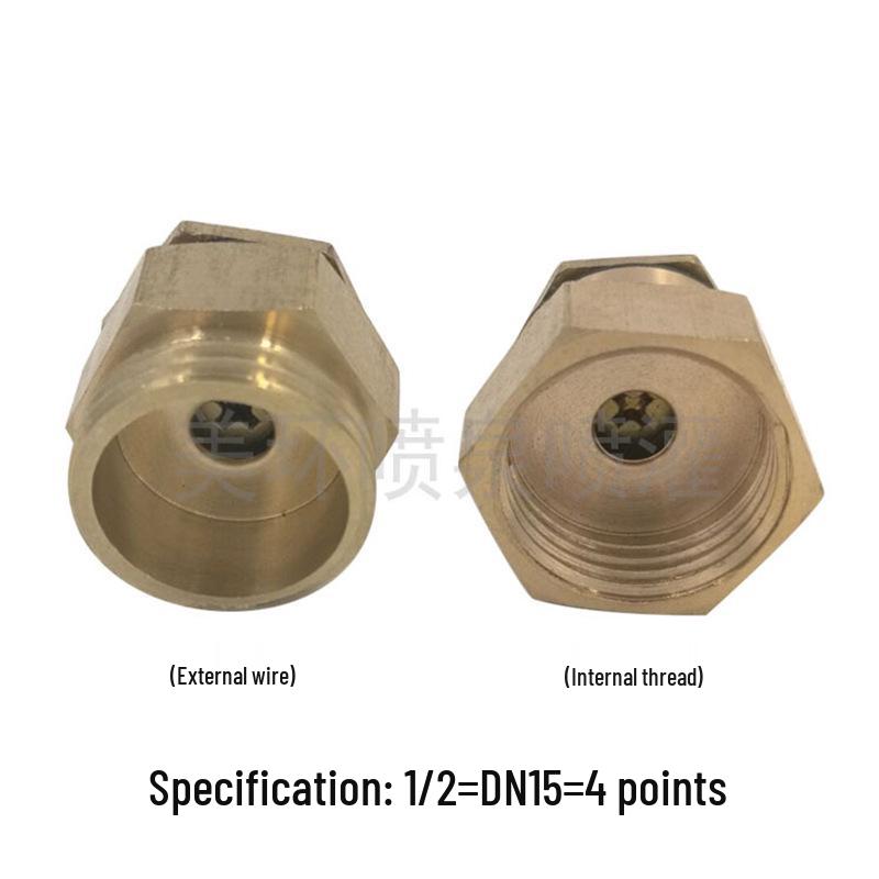 All-Copper Adjustable Centrifugal Atomizing Sprinkler Head for Garden Irrigation, Seedling Care, and Dust Cooling.