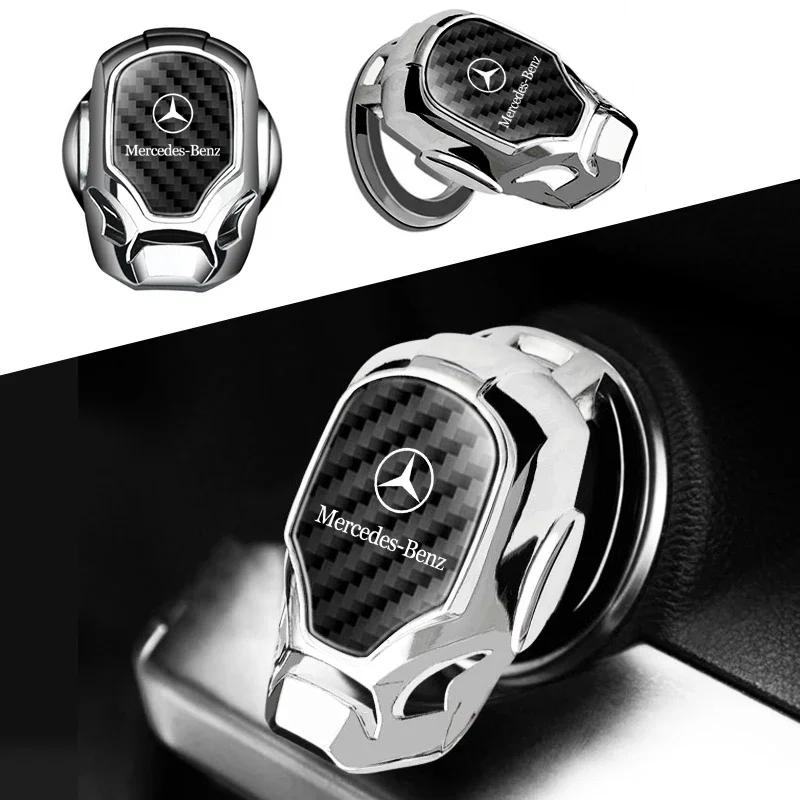 1 pezzo Copertura Protettiva Pulsante di Avviamento One-click per Auto Adesivo Decorativo Pulsante Interno Per Mercedes Benz AMG Classe A B C E S CLA GLA GLC G