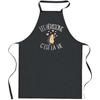 Kitchen Apron - Hedgehog C'est La Vie - Black - Durable Cotton - Printed In France