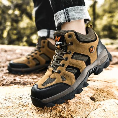 Large Size 2025 Autumn and Winter New Men's Shoes Fashion Outdoor Hiking Shoes Tide High-top Casual Shoes Field Hiking Shoes