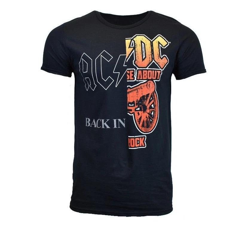 New ACDC Mens T Shirt S-4XL Rock Tour Band Metal Hard Vintage Music BLACK NEW High-end Luxury Is for Both Men and Women Top Y2k