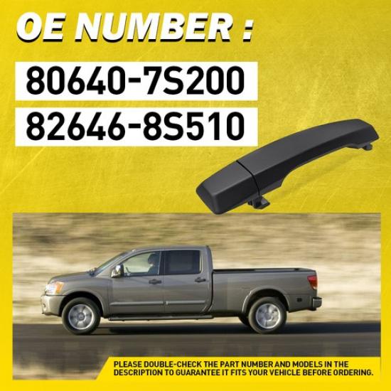 Exterior Handle Door Black 2004-2015 For Nissan Infiniti Front/Rear/Left/Right