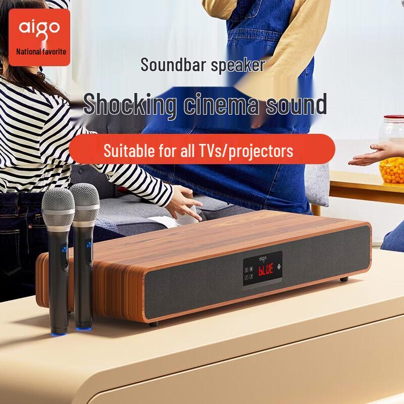 Aigo T108 Bluetooth Soundbar Home KTV Speaker CN plug (adapter included)
