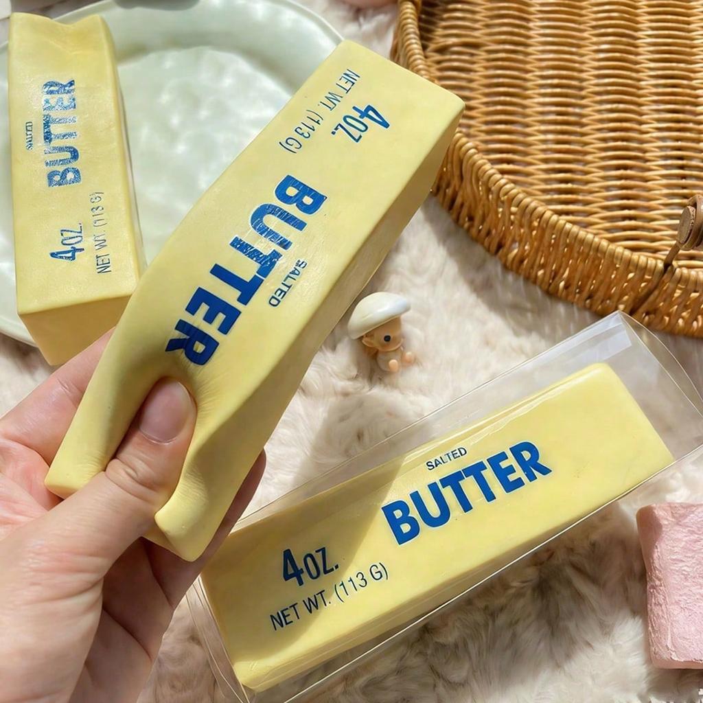 Slow Rising Butter Stick, Anti-Stress Butter Stick, Stress Relief And Anxiety Reducing Toy, Christmas And Gatherings