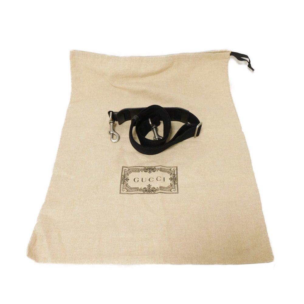 Used GG Supreme Bee Tote Bag In Black with Logo Embossed Calfskin Bee All-Over Print (Size 681298, UIEBN 1058, 7924)