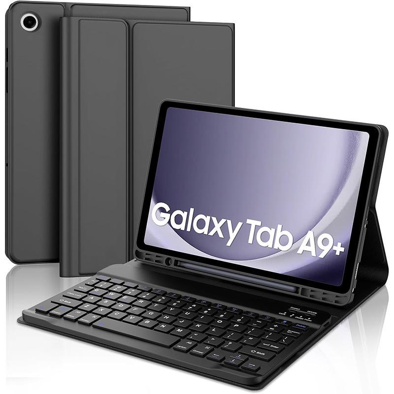 Samsung A9+ Bluetooth Keyboard Case with Backlit Keys & Pen Slot