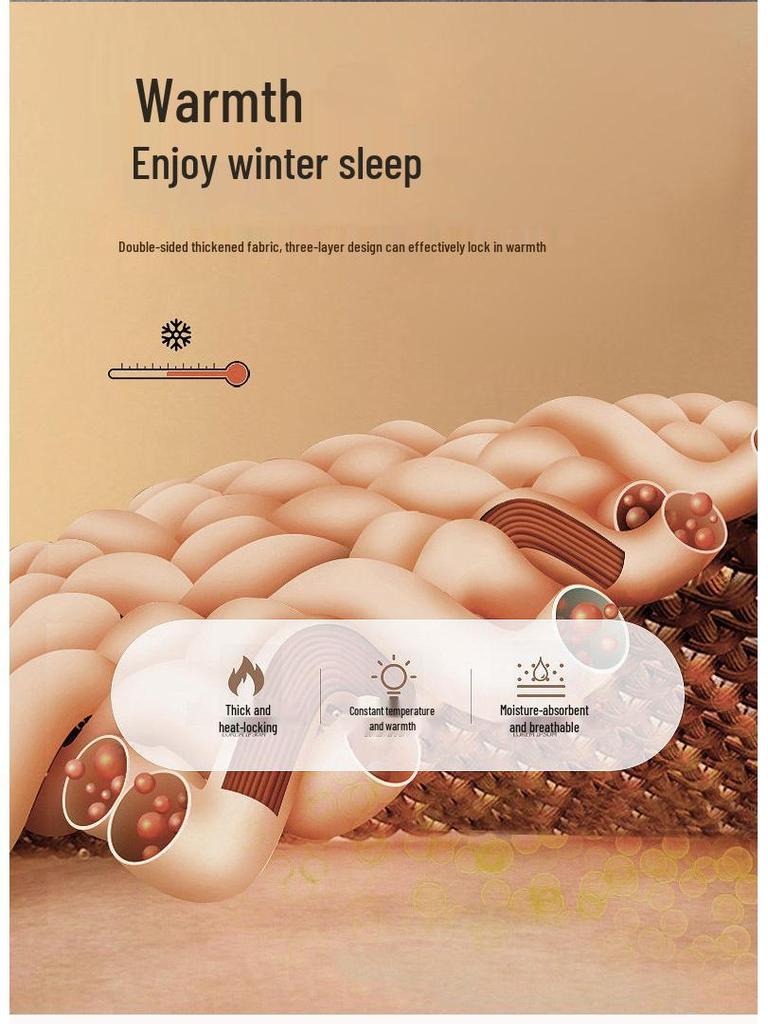 New A/B Style Baby Velvet Quilted Warm Lambswool Blanket - Thickened for Autumn/Winter