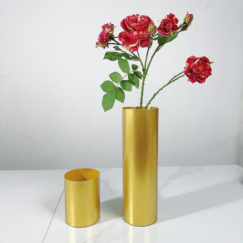 

Простое ведро для цветов, украшение для дома, металлическая ваза, праздничное украшение