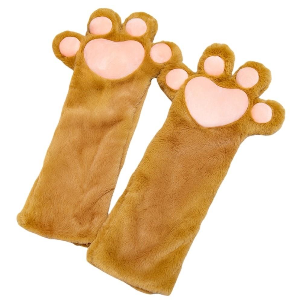 Thicken Plush Cat Paw Gloves Cartoon Cat Claw Mittens Kawaii Cosplay Costume Gloves Club