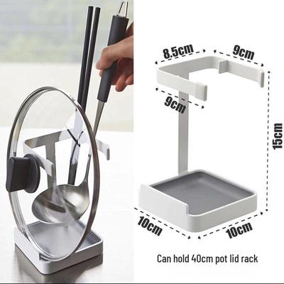 ZISIZ Multifunctional Kitchen Pot Lid and Utensil Holder