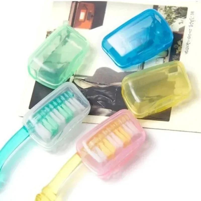 10pcs Portable Toothbrush Cover Holder Health Germproof Toothbrushes Protector Travel Hiking Camping Brush Cap Case