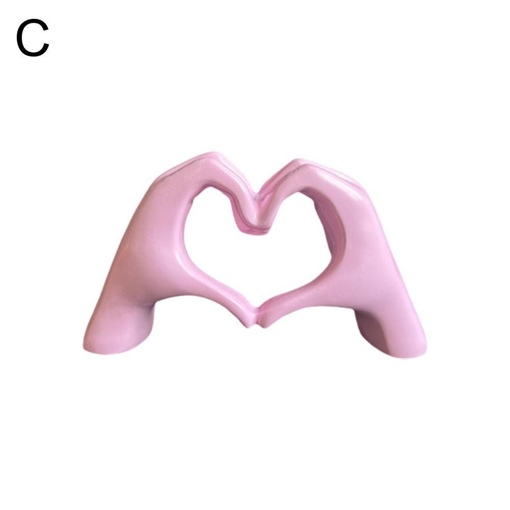 Heart-shaped gesture statue Resin Love Gesture Statues Sculptures Desktop Ornament Sculpture Figurines Office Home Decoration