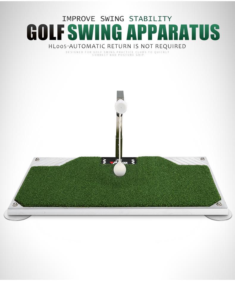 Indoor 360° Rotating Golf Hitting Mat & Swing Practice Trainer