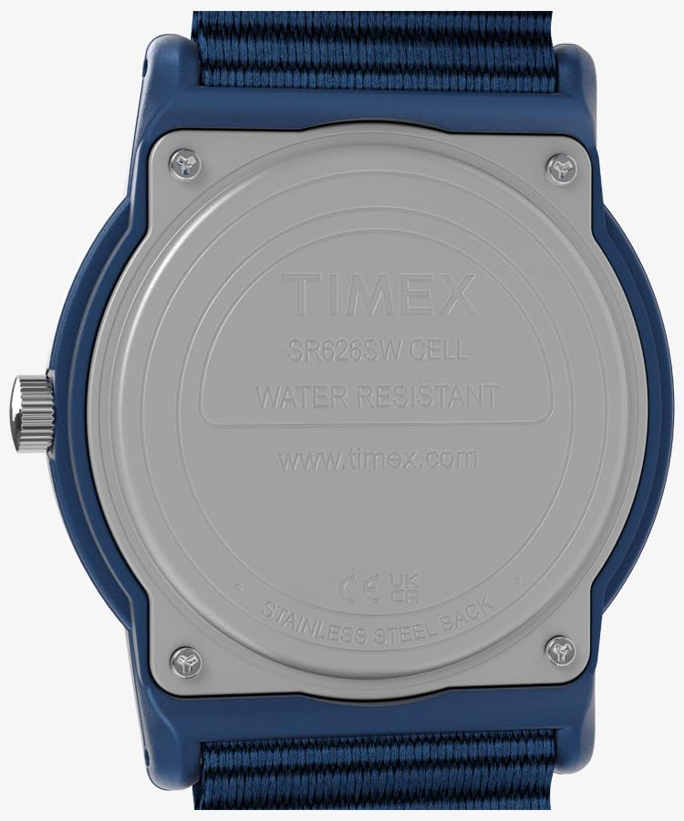 TIMEX Camper 34mm Quartz Analog 2nd Generation Camper 30m Water Resistant Watch, Reissue, (Blue)