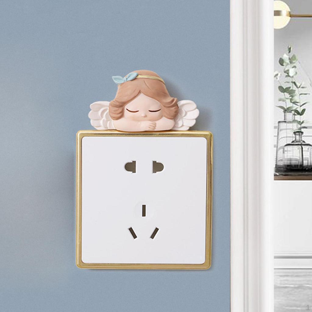 Removable Switch Sticker Lovely Cute Cartoon Wall 3D Decal Light Decor Decals Family