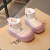 Children's Snow Boots 2025 Winter Cold-proof Boys' Thickened Velvet Shoes Girls' Short Boots Bread Shoes Baby Cotton Shoes