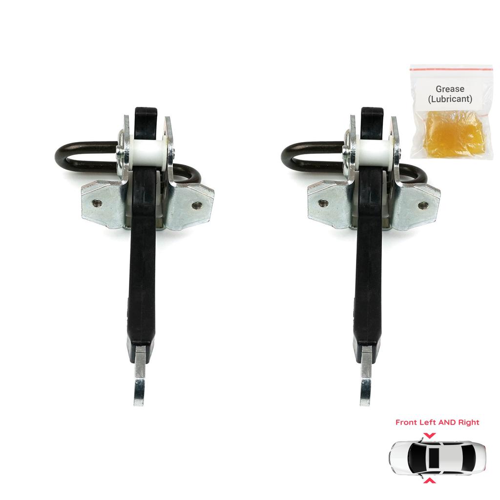BDP1067-1 2 Pieces Front Left AND Right Door Catch Hinge Brake Stop Check Strap Limiter for BMW 5 Series E39 1995-2004 4/5 Door 51218193447