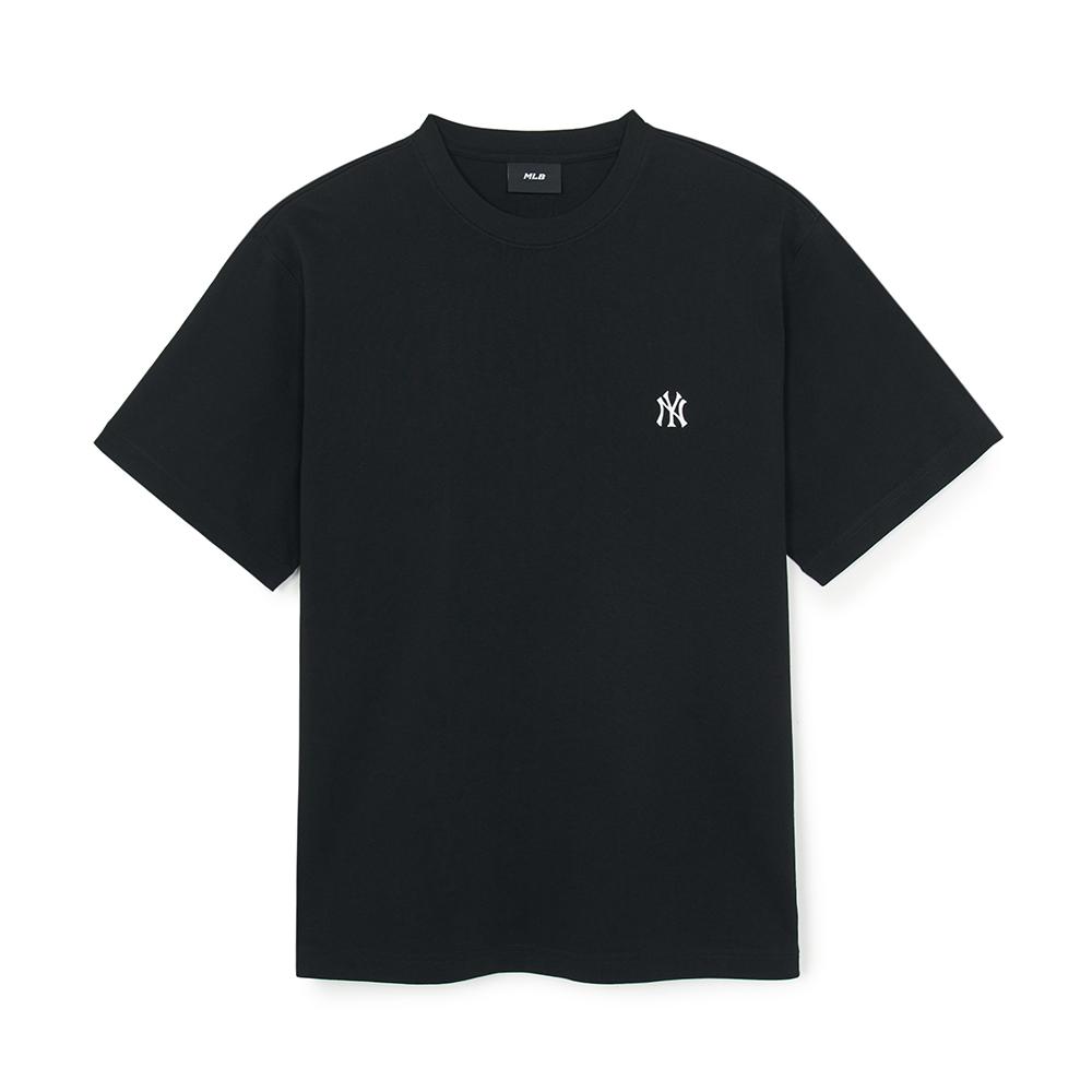 New MLB New York Yankees Basic Collection SS25 T Shirt Unisex Black 3ATSB6153-50BKS