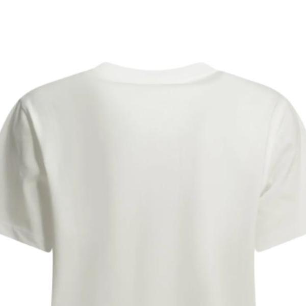 Ganni Patterned Print Round Neck Short Sleeve Letter T-Shirt Women tops A1050247