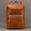 2026 New Fashion Leather Bagpack Bag 14 15.9 Laptop Backpack For Man Male Genuine Leather Men's Travel Bagpack Crazy Horse Skin