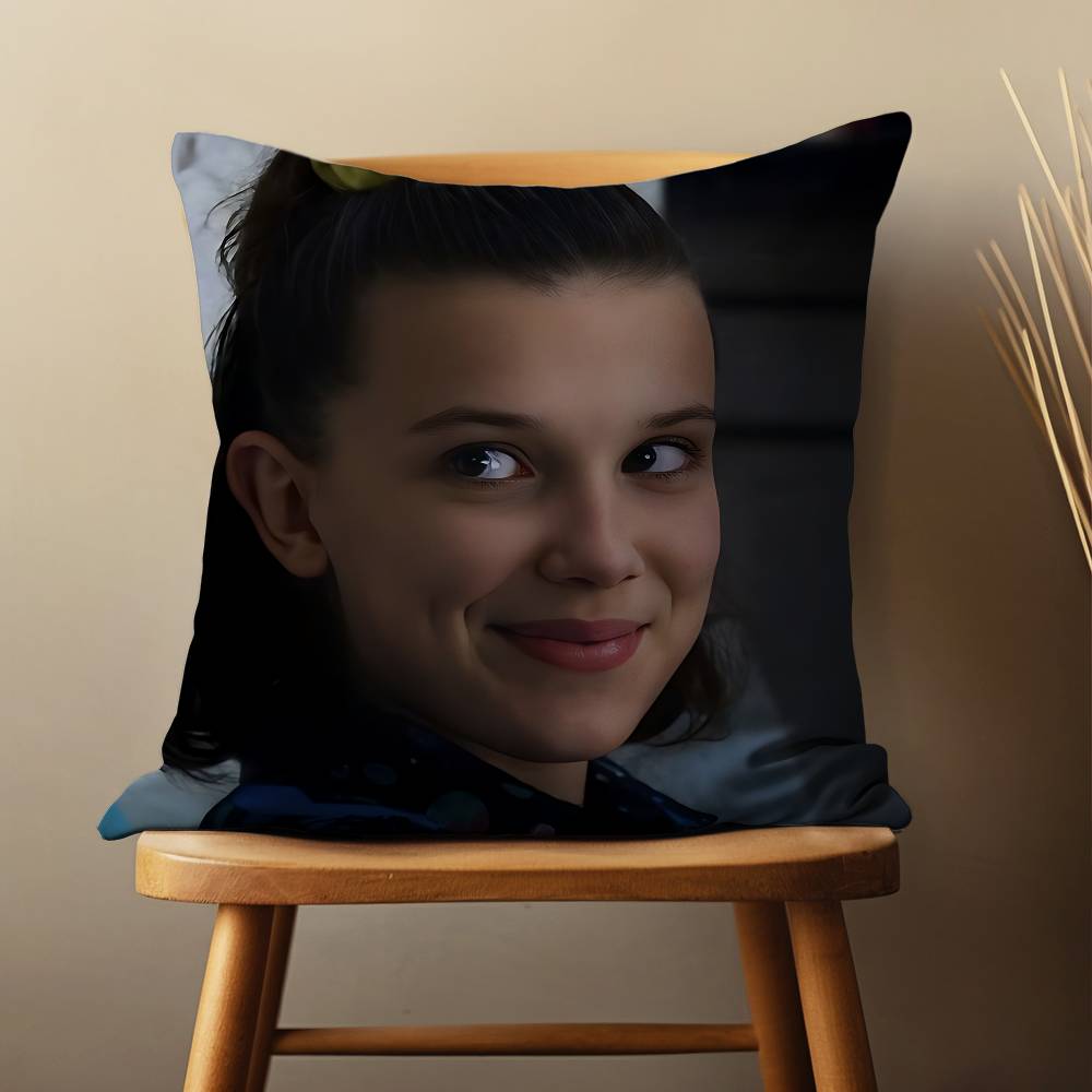 Actress M-Millie B-Brown Pillow Case Living Room Sofa Cushion Cover Suitable For Home Bedroom Decoration And Protector