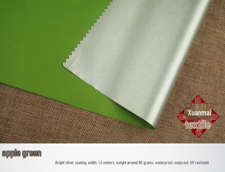 210T Silver-Coated Waterproof Dust Cover Fabric for Car, Tent, and UV Protection.