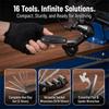 2PCS 16-in-1 Mountain Bike Repair Kit Multifunctional Tool Cycling Repair Tool  Outdoor Riding