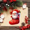 Christmas Car Santa Acrylic Pendants Cartoon Design Auto Festive Decoration