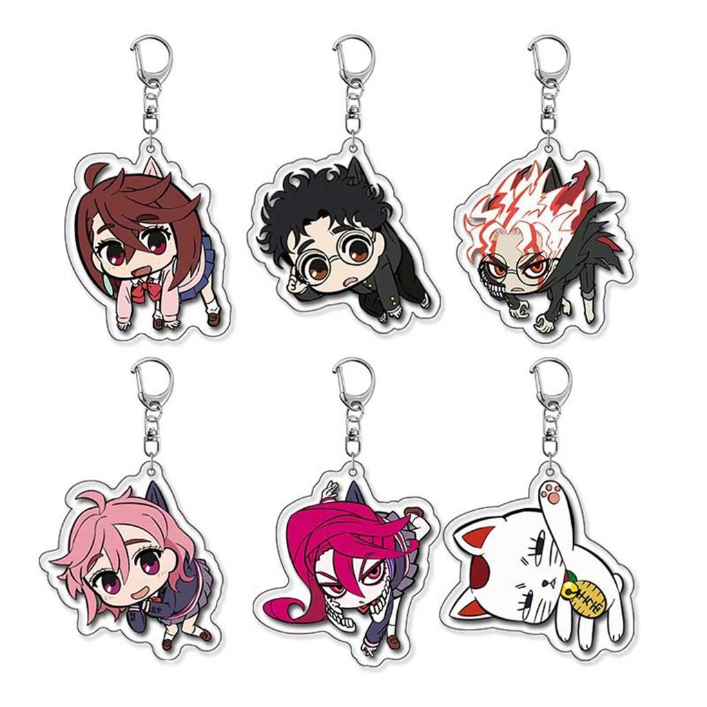 Cartoon Anime Movie Transparent Acrylic Keychain Pendant, Exquisite Gift Hanging Accessories For Backpacks