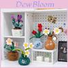 Plush Daffodil Plant Figurine For Office Decor And Home Accessories