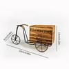 Durable Iron and Wood Bicycles Flower Pot Resistant to Weather for Outdoor Use in Gardens Balconies Long Terms