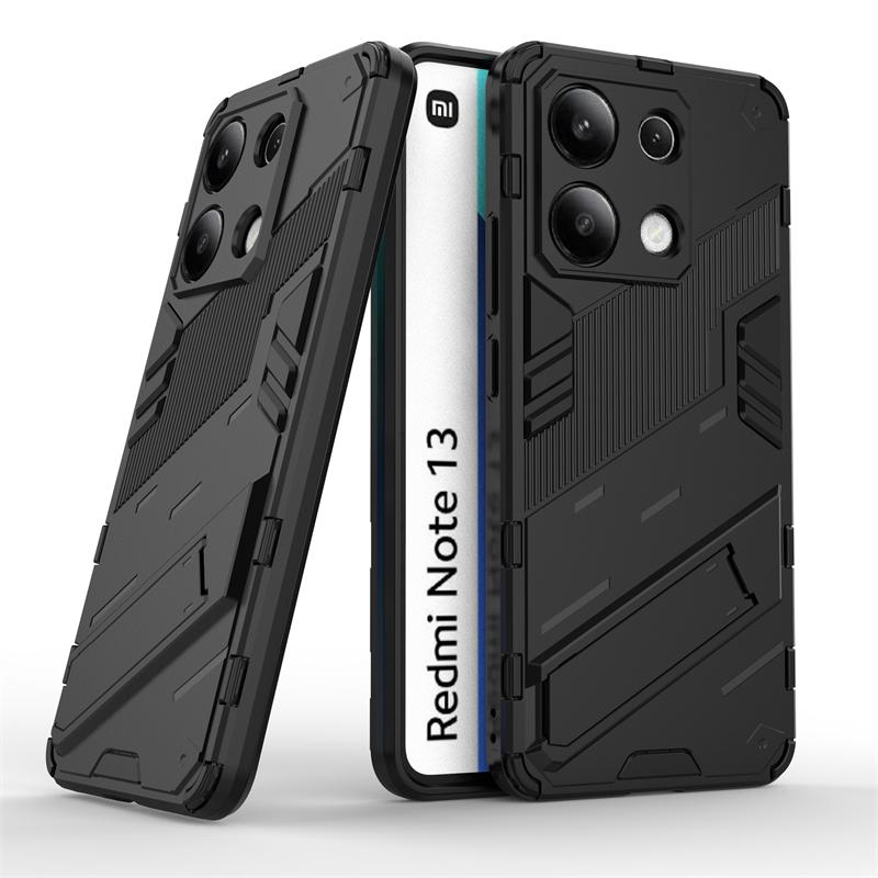 For Xiaomi Redmi Note 13 4G Cover Case Redmi Note 13 4G Capas PC Bumper Kickstand Shockproof Holder Cover Redmi Note 13 Pro Plus