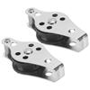 2pcs Pulley Block with Nylon Sheave Stainless Steel Rope Pulley Nylon Blocks for Kayak Boat