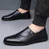 Fashion British Spring Autumn Business Men's Dress Shoes Fashion Slip-on Soft Sole Driving Shoe Male Designer Flat Leather Shoes for Men
