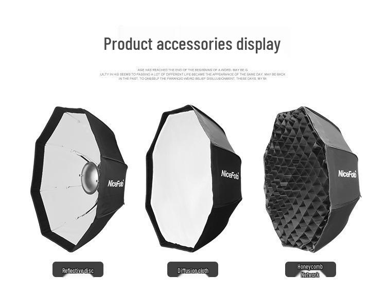 Naisi 50-80cm Radar Cover Softbox for Film, TV, and Live Streaming Lighting