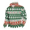 Men's 1/4 Zip Sweatshirt with Stand Collar and Christmas Print Casual Long Sleeve Pullover