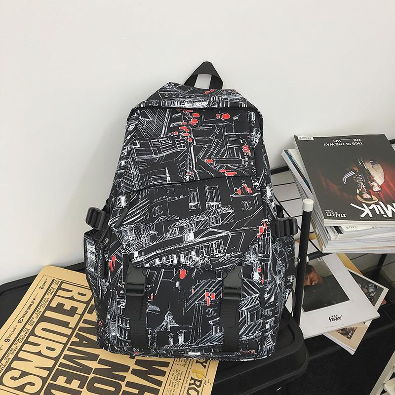 

Новый комикс-рюкзак с граффити имеет высокий уровень внешнего вида, стильный и универсальный, и является повседневным рюкзаком большой вместимости для пары. .